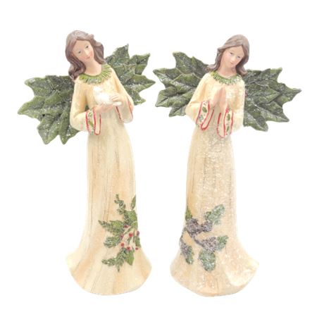 Wood Angel Figurines