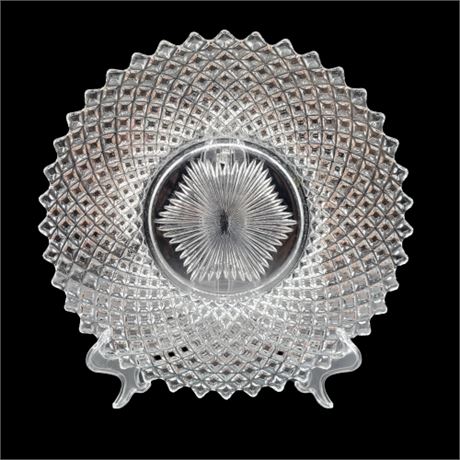 Westmoreland's Handmade "English Hobnail" Crystal Dinner Plates