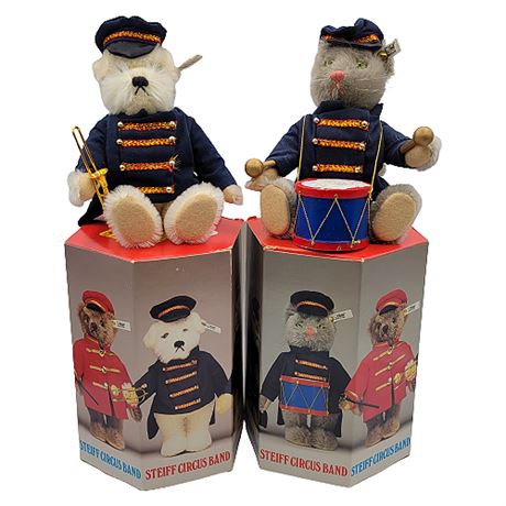 Steiff Circus Band Dog & Cat Musicians