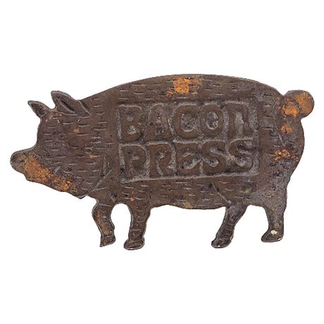 Vintage Cast Iron Bacon Press