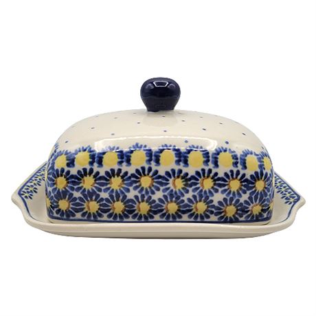 Ceramika Artystyczna Boleslawiec Polish Pottery Butter Dish