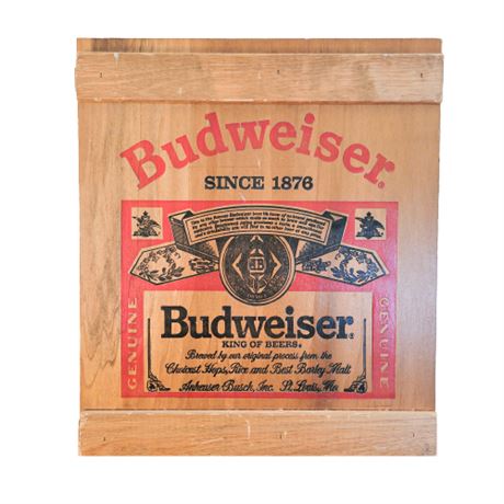 Budweiser Solid Wood Storage Box