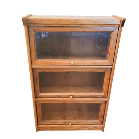 Vintage Oak Barrister Bookcase