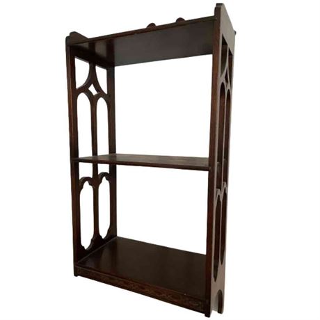 Vintage Mahogany Wall Shelf