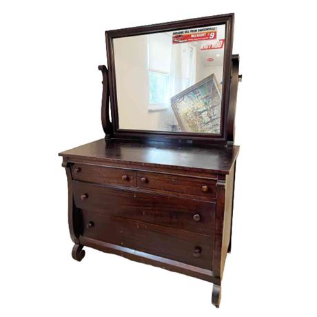 Antique Woodward Furniture Empire Chest of Drawers