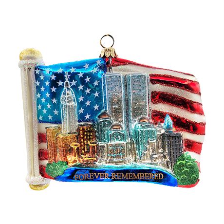 "Forever Remembered" Polonaise Collection by Komozja Blown Glass Ornament