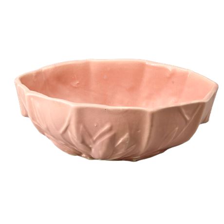 Nelcon McCoy Pottery Pink Lotus Console Bowl