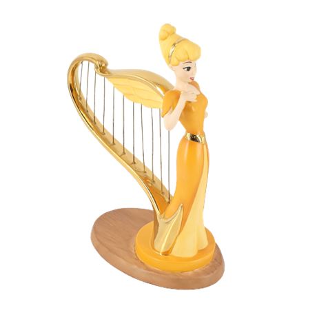 Disney "Beautiful Diversion" - Mickey and the Beanstalk Singing Harp Figurine
