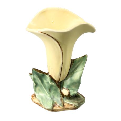 McCoy Pottery Yellow Lily Bud Vase