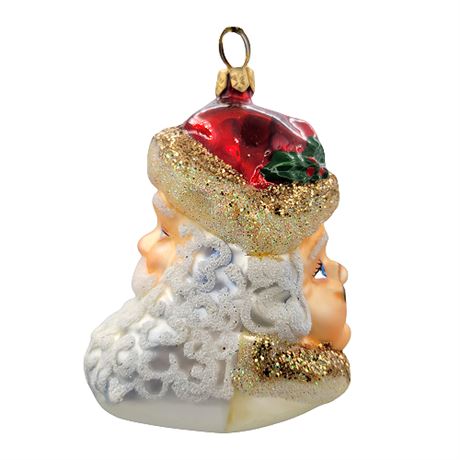 "Double Face" Kurt S. Adler Polonaise Collection Blown Glass Ornament