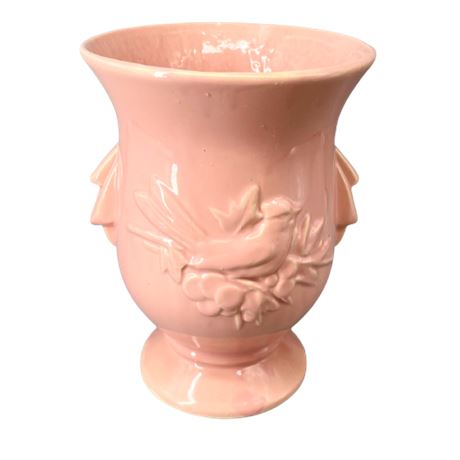 McCoy Pottery Pink Urn Cardinal Vase