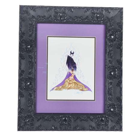 Framed Disney J. Scott Campbell "Her Sleep" Signed Print