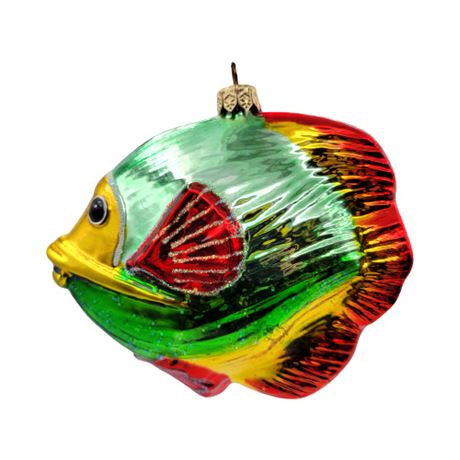 "Tropical Fish" Polonaise Collection by Komozja Blown Glass Ornament