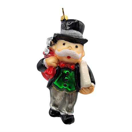 Monopoly Man Kurt S. Adler Polonaise Collection Blown Glass Ornament