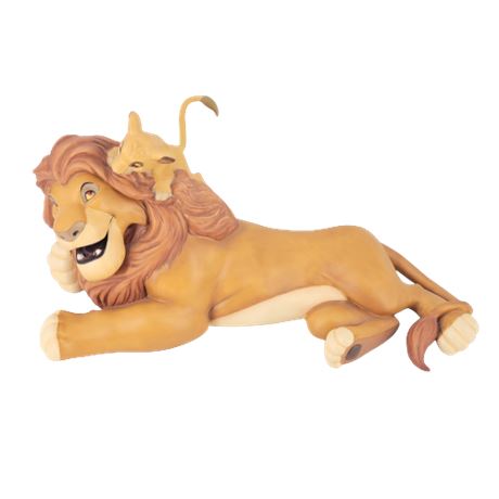 Disney "Pals Forever" The Lion King Simba and Mufasa Figurine (WDCC)