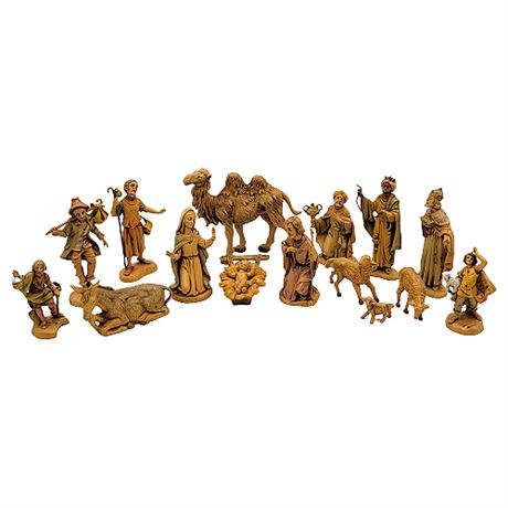 Vintage Fontanini Depose Italy Nativity Figurines Set