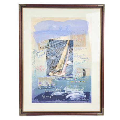 Framed Sailing Print by James Hussey