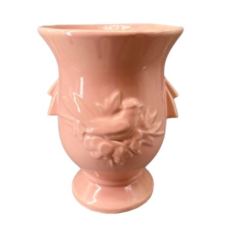 McCoy Pottery Pink Urn Cardinal Vase