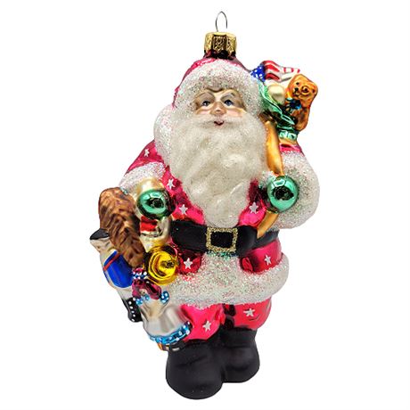 Santa Claus Kurt S. Adler Polonaise Collection Blown Glass Ornament