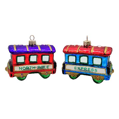 North Pole Express Kurt S. Adler Polonaise Collection Blown Glass Ornament