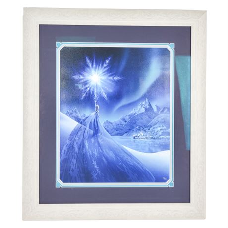 Framed Walt Disney's Frozen "Elsa" Print