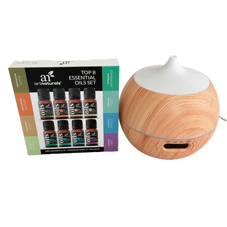 Art Naturals Oil Diffuser / Top 8 Essential Oils Set