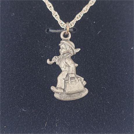 925 Sterling Silver M.I. Hummel Necklace