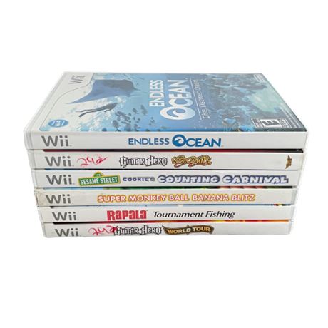 Nintendo Wii Game Lot