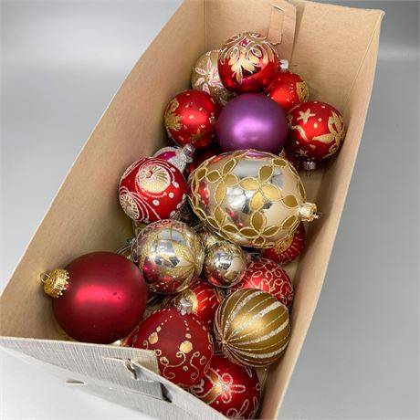 Blown Glass Ornament Lot