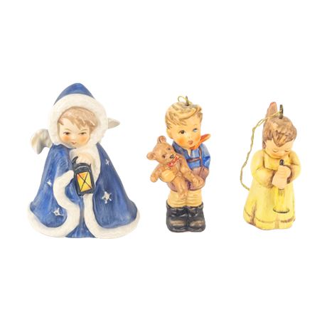 "Angel in Blue Coat" / "Christmas Gift" / "Festival Harmony" Vintage Hummel's