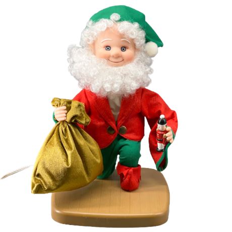 Santas Best Ollie The Elf Animated Figurine