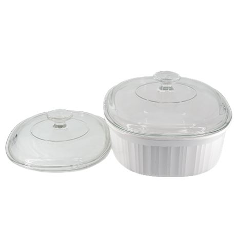 2.8 Liter Corning Ware French White Casserole Dish