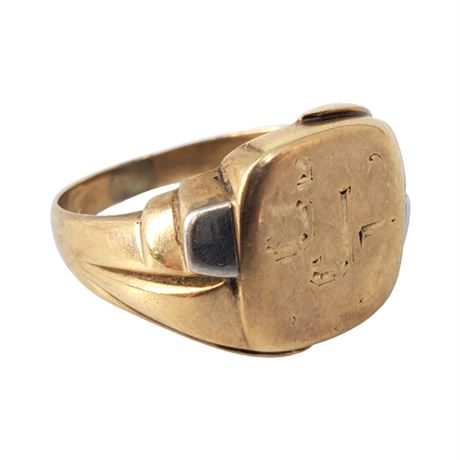 Vintage 10K Gold Men's Ring