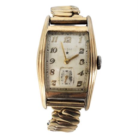 Vintage Elgin Gold Tone Wrist Watch