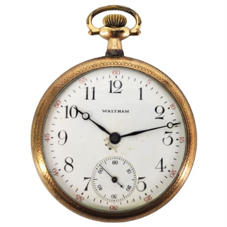 Antique Waltham Gold Filled Pocket Watch