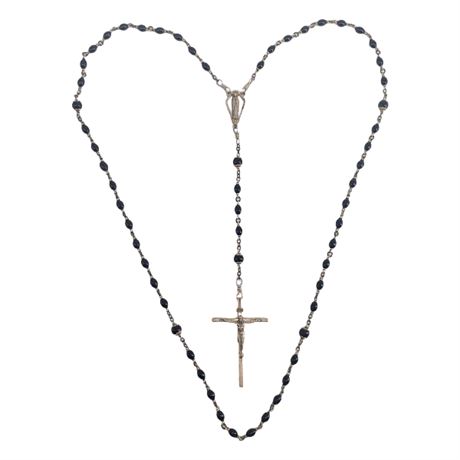 Vintage Creed Sterling Silver Rosary