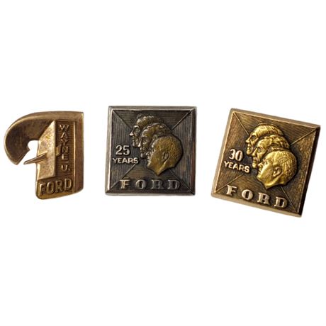10K Gold Ford Employee Recognition Lapel Pins
