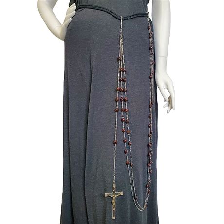 Vintage Nun's Habit Belt Rosary 1 of 2