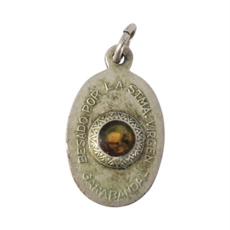Vintage Reliquary Medal: Our Lady of Garabandal