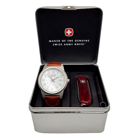 Wenger 7290X Swiss Military Wrist Watch & Knife Gift Set