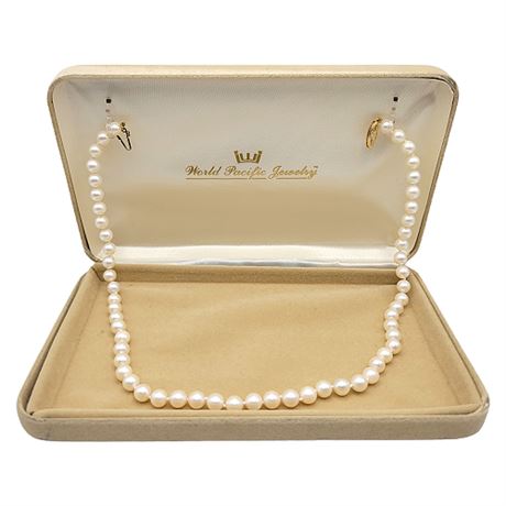 World Pacific Jewelry Genuine Cultured Pearl Necklace