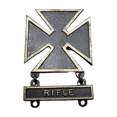 US Military Sterling Silver Marksmanship Badge