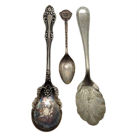 Silver & Silver Plate Spoons