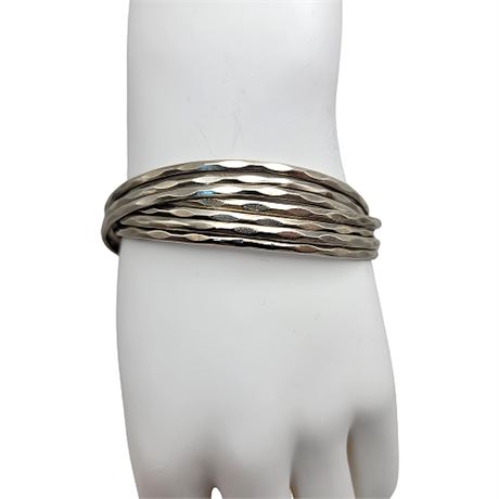 Sterling Silver Linked Bangle Bracelets