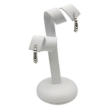 Sterling Silver Segmented Post Earrings