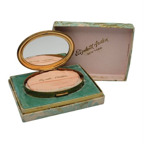 Vintage Elizabeth Arden Powder Compact in Original Box