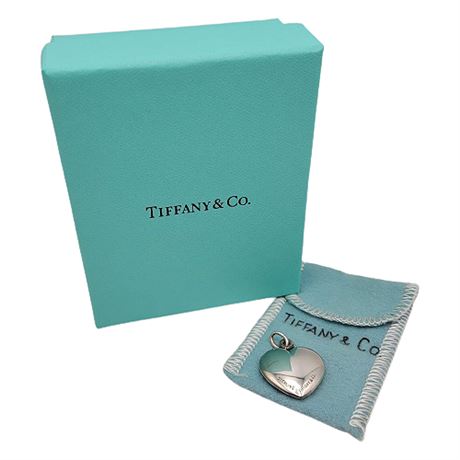 Vintage Tiffany & Co. Sterling Silver Puff Heart Pendant