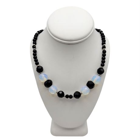Black Onyx Beaded Necklace