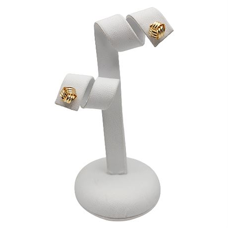 14K Gold Knot Earrings