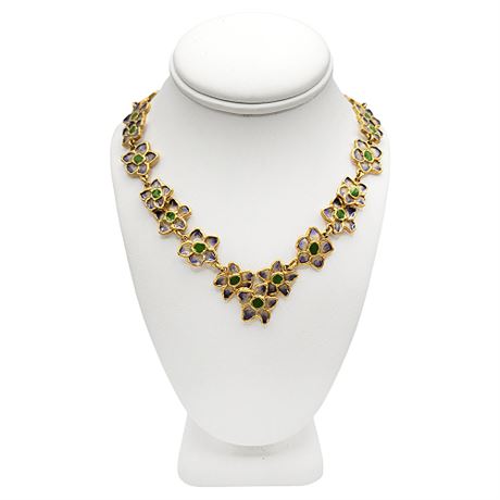 Museum of Modern Art Translucent Floral Necklace